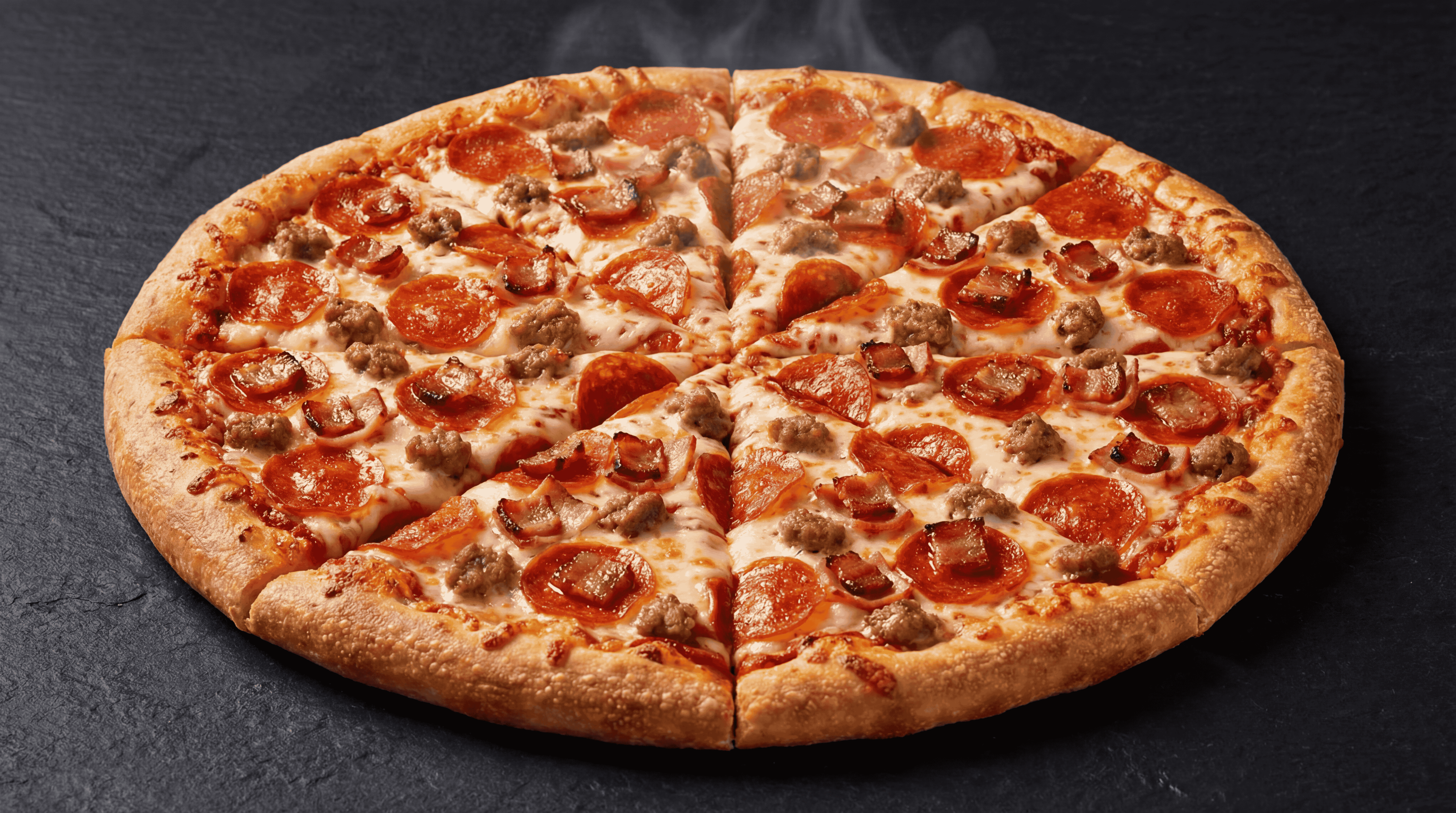 Large 18 inch four meat pizza